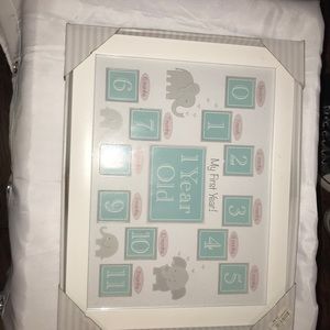 My first year Elephant picture frame